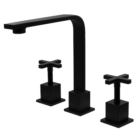 Novatto MULD Widespread 2-Handle Lavatory Faucet in Matte Black NBF-836MB
